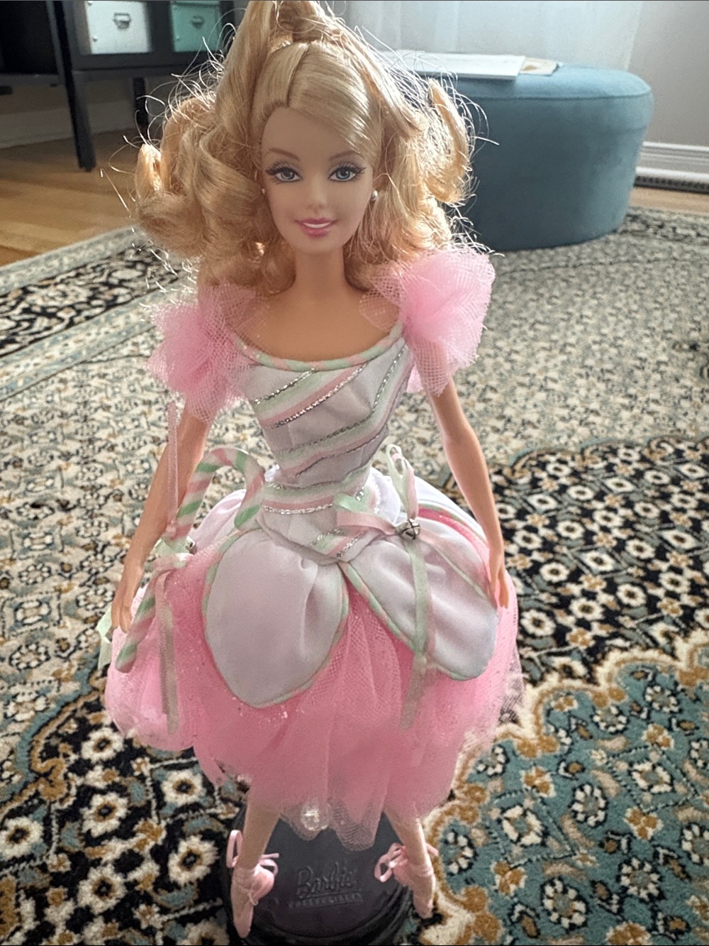 2002 Barbie Peppermint Candy Cane Ballerina